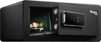 Master Lock LX110BEURHRO Χρηματοκιβώτιο με Κλειδί και Δακτυλικό Αποτύπωμα Διαστάσεων Μ43xΠ37xΥ20cm με Βάρος 10.6kg 541100112