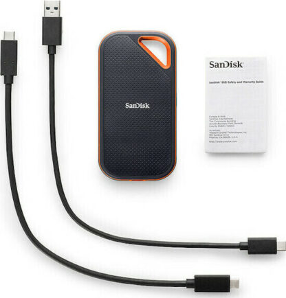 Sandisk Extreme Pro Portable V2 USB 3.2 / USB-C Εξωτερικός SSD 4TB 2.5" Μαύρο