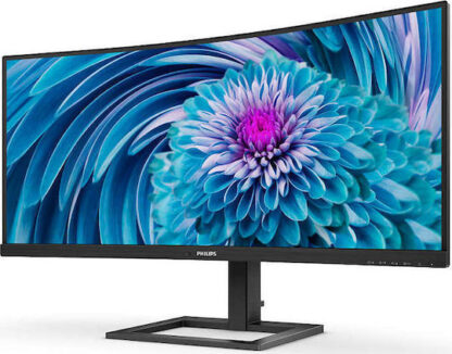 Philips E line 346E2CUAE Ultrawide VA Curved Monitor 34" QHD 3440x1440 με Χρόνο Απόκρισης 4ms GTG