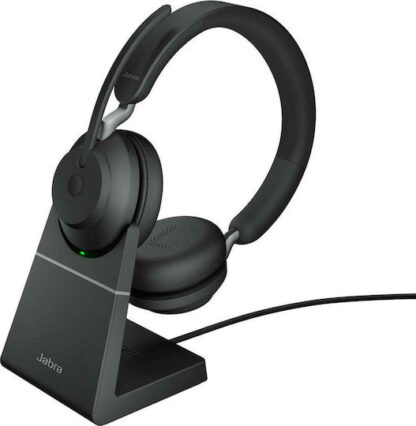 Jabra Evolve2 65 VOIP Headset Link380a UC Stereo Desk Stand Black (26599-989-989)