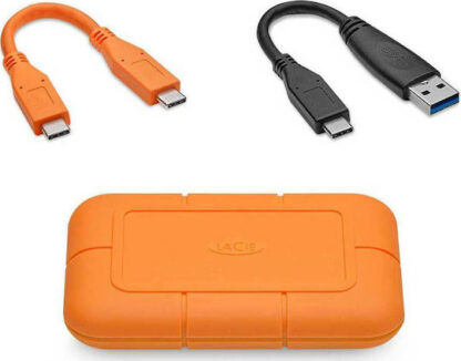 Lacie Rugged USB-C Εξωτερικός SSD 500GB 2.5" Πορτοκαλί