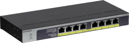 NetGear GS108PP Unmanaged L2 PoE+ Switch με 8 Θύρες Gigabit (1Gbps) Ethernet