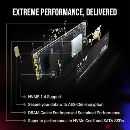 PNY CS3140 SSD 2TB M.2 NVMe PCI Express 4.0 Κωδικός: M280CS3140-2TB-RB