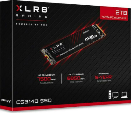 PNY CS3140 SSD 2TB M.2 NVMe PCI Express 4.0 Κωδικός: M280CS3140-2TB-RB