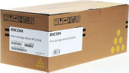 Ricoh Type C252E Γνήσιο Toner Laser Εκτυπωτή Κίτρινο High Capacity 6000 Σελίδων (407719)