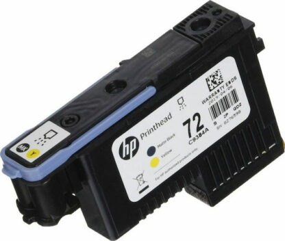 HP 72 Γνήσιο Μελάνι Εκτυπωτή InkJet Matte Μαύρο / Κίτρινο (C9384A)