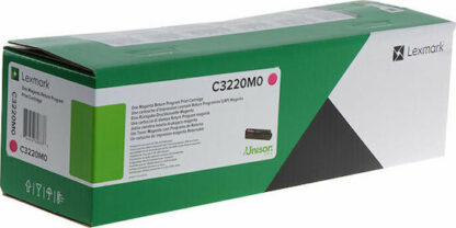 Lexmark C3220M0 Γνήσιο Toner Laser Εκτυπωτή Ματζέντα Return Program 1500 Σελίδων