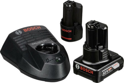 Bosch GSR 12V-15 Δραπανοκατσάβιδο Μπαταρίας 12V 1x4Ah & 1x2Ah Κωδικός: 0615990G6L