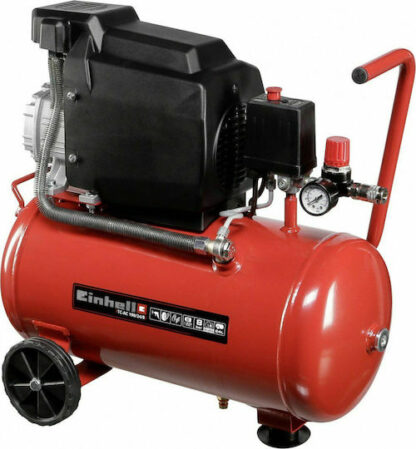 Einhell TC-AC 190/24/8 Μονοφασικό Κομπρεσέρ Αέρος 97dB με Ισχύ 2hp και Αεροφυλάκιο 24lt Κωδικός: 4007325