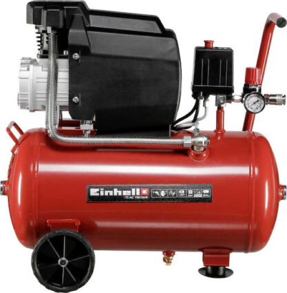 Einhell TC-AC 190/24/8 Μονοφασικό Κομπρεσέρ Αέρος 97dB με Ισχύ 2hp και Αεροφυλάκιο 24lt Κωδικός: 4007325