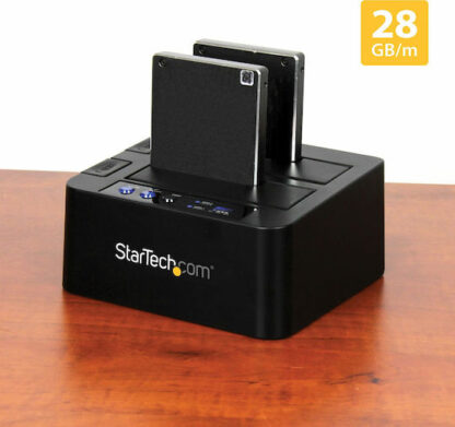 StarTech Docking Station για 2 Σκληρούς Δίσκους SATA 3.5" / 2.5" με σύνδεση USB 3.1 (SDOCK2U313R)