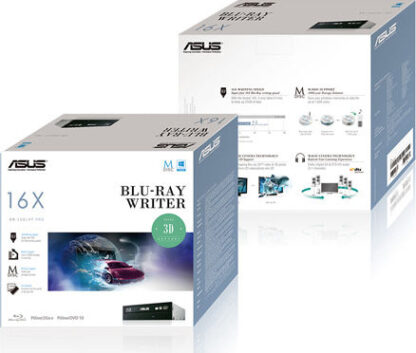 Asus BW-16D1HT Bulk Εσωτερικός Οδηγός Εγγραφής/Ανάγνωσης Blu-Ray/DVD/CD για Desktop Μαύρο