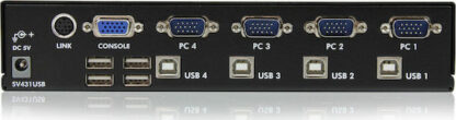 StarTech 4 Port Professional VGA USB KVM Switch with Hub