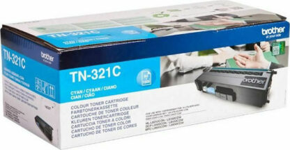 Brother TN-321C Γνήσιο Toner Laser Εκτυπωτή Κυανό 1500 Σελίδων (TN-321C)