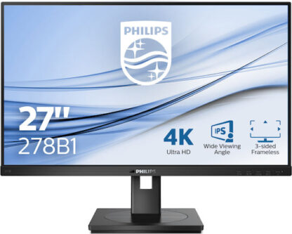 Philips B Line 278B1 IPS Monitor 27" 4K 3840x2160 με Χρόνο Απόκρισης 4ms GTG