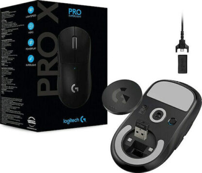 Logitech Pro X Superlight Ασύρματο Gaming Ποντίκι 25400 DPI Μαύρο