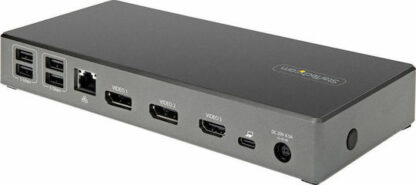 StarTech USB-C / USB-A Docking Station με 4K PD Ethernet Γκρι (DK31C2DHSPDUE)