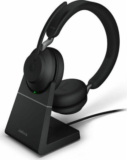 Jabra Evolve2 65 VOIP Headset Link380a UC Stereo Desk Stand Black (26599-989-989)