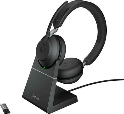 Jabra Evolve2 65 VOIP Headset Link380a UC Stereo Desk Stand Black (26599-989-989)