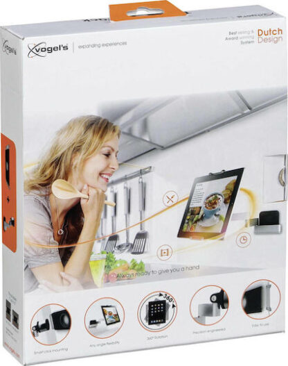 Vogel's 8371030 Βάση Tablet με Βραχίονα έως 12" σε Ασημί χρώμα