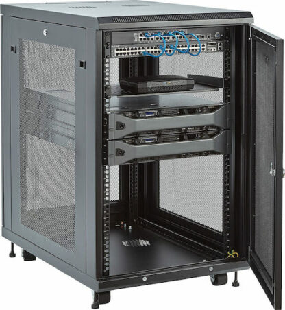 StarTech Επιδαπέδια Καμπίνα Rack 18U Μαύρο RK1833BKM