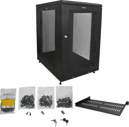 StarTech Επιδαπέδια Καμπίνα Rack 18U Μαύρο RK1833BKM
