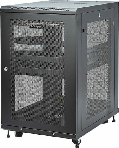 StarTech Επιδαπέδια Καμπίνα Rack 18U Μαύρο RK1833BKM