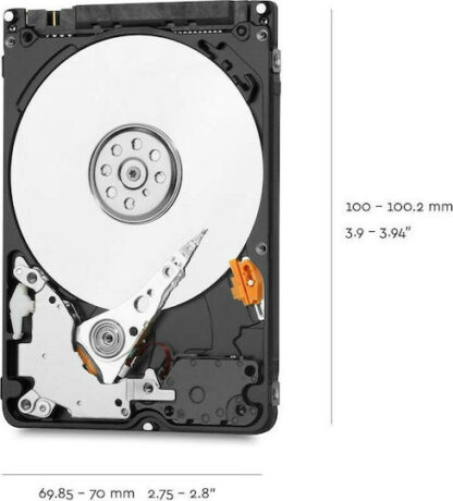 Western Digital Blue 2TB HDD Σκληρός Δίσκος 2.5" SATA III 5400rpm με 128MB Cache για PS4 / Laptop / Desktop Κωδικός: WD20SPZX