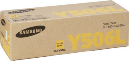 Samsung CLT-Y506L Γνήσιο Toner Laser Εκτυπωτή Κίτρινο High Yield 3500 Σελίδων (SU515A)