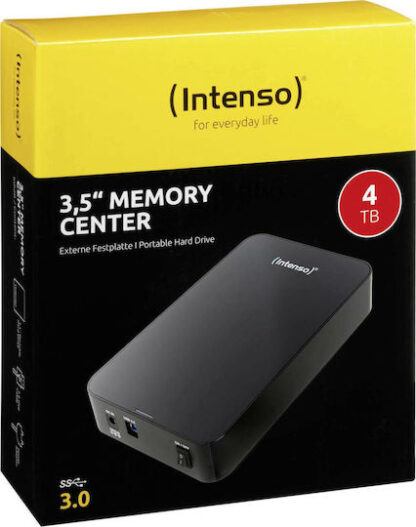 Intenso Memory Center USB 3.0 Εξωτερικός HDD 4TB 3.5" Μαύρο