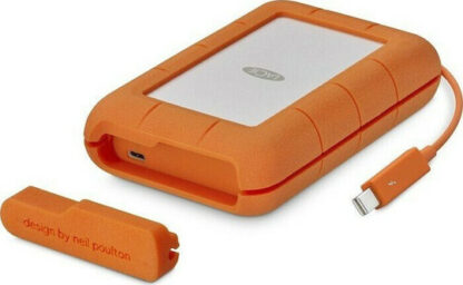 Lacie Rugged Secure USB 3.1 / USB-C Εξωτερικός HDD 2TB 2.5" Πορτοκαλί