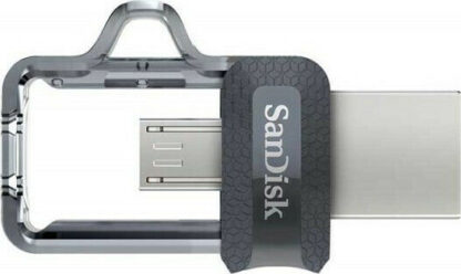 Sandisk Ultra Dual Drive M3.0 256GB USB 3.0 Stick με σύνδεση USB-A & micro USB-B Μαύρο