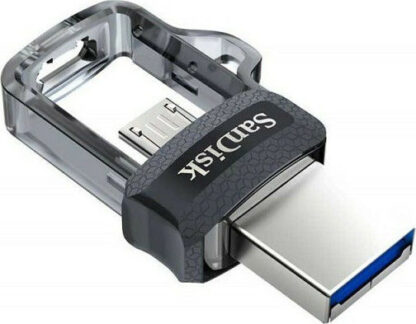 Sandisk Ultra Dual Drive M3.0 256GB USB 3.0 Stick με σύνδεση USB-A & micro USB-B Μαύρο