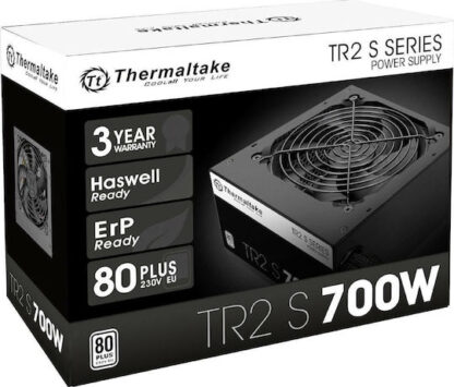 Thermaltake TR2 S 700W Μαύρο Τροφοδοτικό Υπολογιστή Full Wired 80 Plus Standard