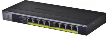 NetGear GS108PP Unmanaged L2 PoE+ Switch με 8 Θύρες Gigabit (1Gbps) Ethernet
