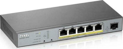 Zyxel GS1350-6HP Managed L2 PoE+ Switch με 5 Θύρες Gigabit (1Gbps) Ethernet και 1 SFP Θύρα
