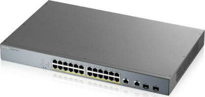 Zyxel GS1350-26HP Managed L2 PoE+ Switch με 24 Θύρες Gigabit (1Gbps) Ethernet και 2 SFP Θύρες