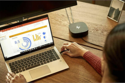 HP Universal G2 USB-A / USB-C Docking Station με HDMI/DisplayPort 4K PD Ethernet Μαύρο