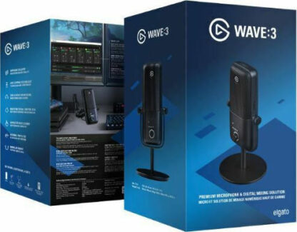 Elgato Wave 3 Πυκνωτικό Μικρόφωνο USB Επιτραπέζιο για Studio