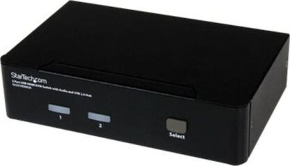 StarTech 2-Port USB HDMI KVM Switch with Audio and USB 2.0 Hub SV231HDMIUA