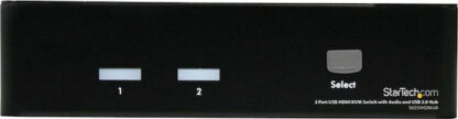 StarTech 2-Port USB HDMI KVM Switch with Audio and USB 2.0 Hub SV231HDMIUA