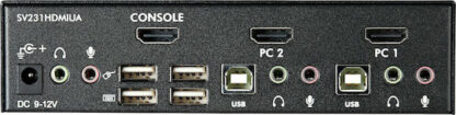 StarTech 2-Port USB HDMI KVM Switch with Audio and USB 2.0 Hub SV231HDMIUA