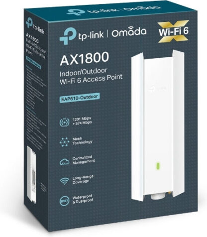 TP-LINK EAP610-Outdoor v1 WiFi Mesh Network Access Point Wi‑Fi 6 Dual Band (2.4 & 5GHz)