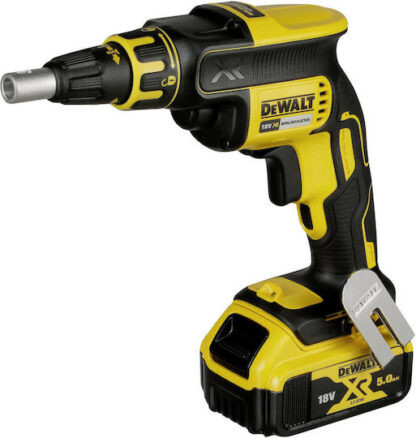 Dewalt Κατσαβίδι Γυψοσανίδας Μπαταρίας Brushless 18V 2x5Ah Κωδικός: DCF620P2K