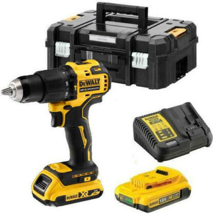 Dewalt Κρουστικό Δραπανοκατσάβιδο Μπαταρίας Brushless 18V 2x2Ah Κωδικός: DCD709D2T