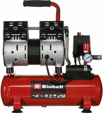 Einhell TE-AC 6 Μονοφασικό Κομπρεσέρ Αέρος 57dB με Αεροφυλάκιο 6lt Κωδικός: 4020600
