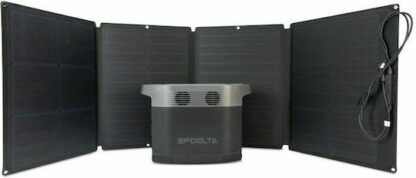 EcoFlow 110W Αναδιπλούμενος Ηλιακός Φορτιστής Επαναφορτιζόμενων Μπαταριών / Φορητών Συσκευών 110W 21.7V (50022004)