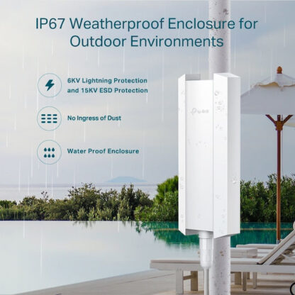TP-LINK EAP610-Outdoor v1 WiFi Mesh Network Access Point Wi‑Fi 6 Dual Band (2.4 & 5GHz)