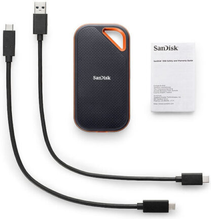 Sandisk Extreme Pro Portable V2 USB 3.2 / USB-C Εξωτερικός SSD 2TB 2.5" Μαύρο