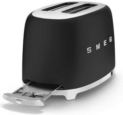 Smeg Φρυγανιέρα 2 Θέσεων 950W Μαύρη Κωδικός: TSF01BLMEU